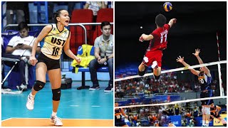 TOP 10 Monsters of the Vertical Jump in Volleyball HD [upl. by Ilrebma]