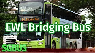 Upper Deck Ride MAN ND323F A95  SG6134X on EWL Bridging Bus BNV  JE ZF [upl. by Gnah165]