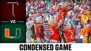 Texas AampM vs Miami Condensed Game  2023 ACC Football [upl. by Erna]