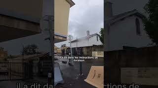 Un jour de pluie amazon livreur livreuramazon livraison colis delivery deliverydriver [upl. by Jaela]