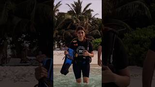 Palak Tiwari Enjoys SCUBA DIVING In Maldives 😍  shorts vacation scubadiving trending [upl. by Ynohtna]