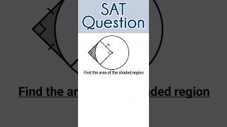 Find the Area of the Shaded Region  SAT Question mathshorts area algebra maths sruthimath [upl. by Niemad582]