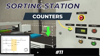 Add Counter in Sorting Station PLC programming  WinSPS S7  Ladder Logic  Simulation [upl. by Kenley]