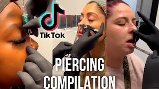 PIERCING VIDEOS ⚠️ FULL PROCESS  PART 3 [upl. by Asined]