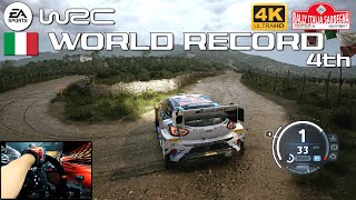 WORLD RECORD 4th  EA SPORTS WRC  Monte Acuto Italy  Ford Puma Rally  PXN V10 Gameplay [upl. by Solhcin]