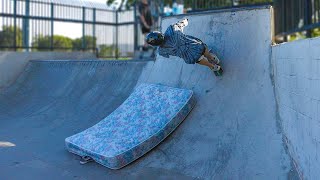 DIY SKATEPARK FOAM PIT [upl. by Emyle]