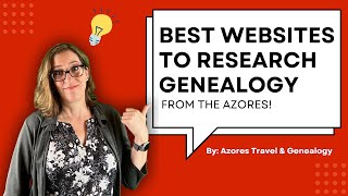 BEST WEBSITES TO RESEARCH GENEALOGY From the Azores genealogy genealogyresearch genealogytips [upl. by Elburr]