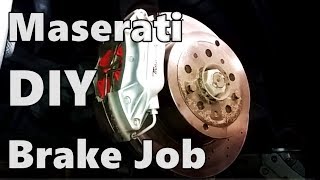 DIY Maserati Brake Job Step By Step Howto [upl. by Frymire]