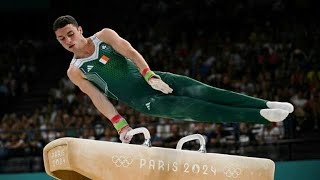 Rhys McClenaghan got scores a 15533 in the men’s pommel horse win Ireland’s third GOLD  incredible [upl. by Cassie]