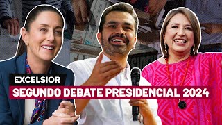 Segundo Debate Presidencial 2024 Claudia Sheinbaum Xóchitl Gálvez Jorge Álvarez Máynez  EN VIVO [upl. by Caldeira]