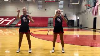 Adamsville HS Football Jr Pro Cheer Camp Cheers 15 [upl. by Breskin]