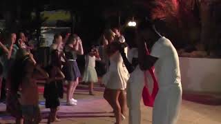 NIGHT DANCIND BY THE POOL  CARIBBEAN WORLD DJERBA TUNISIA 2016 [upl. by Adekram]