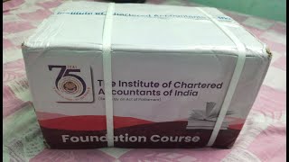 ICAI  CA FOUNDATION BOOK UNBOXING JUNEDECEMBER 2024 NEW SCHEME  NEW BOOKS [upl. by Jobyna967]