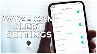 4  WYZE CAM ALERT SETTINGS [upl. by Oirelav]