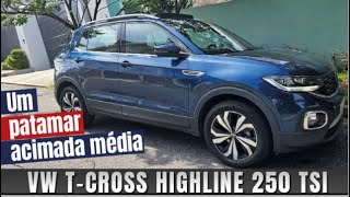 AVALIAÇÃO – Motor 14 turbo garante VW TCross Highline 250 TSI no andar de cima [upl. by Berni328]