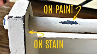 How to Distress Chalk Paint with Vaseline  Easy Distressing Furniture Techniques [upl. by Yenroc915]