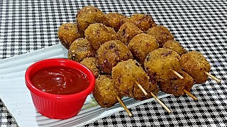 Crispy Chilli Potato SticksVeg StarterEvening Snack recipe [upl. by Esertal]