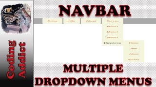 Navbar  Navbar with Multiple Dropdown Menus [upl. by Aissirac]