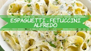 Receta Espaguetti  Fetuccini Alfredo [upl. by Beitch]