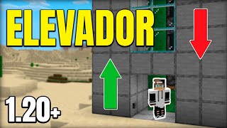 ✔ Como hacer un ASCENSOR en Minecraft BedrockPE 120 [upl. by Enalahs]