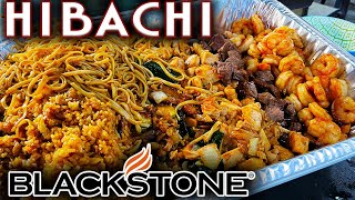 HOW TO MAKE THE BEST HIBACHI ON THE BLACKSTONE GRIDDLE EASY TEPPANYAKI COOK AND RECIPE [upl. by Deering]