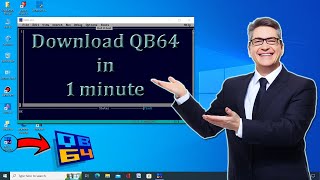 How to download Qbasicqb64 in windows 10 in English  Computer Programming Language [upl. by Krilov]