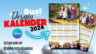 Cara Membuat KALENDER 2024 Di Canva  Tutorial Untuk Pemula [upl. by Arramahs]