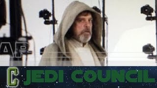 Jedi Council  First Look at Luke Skywalker In Star Wars The Force Awakens [upl. by Ytirehc]