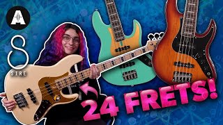 Extra Frets Same Great Price  Sire 24 Fret V5 Basses [upl. by Mazlack]