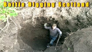 The big dig 20ft hole bottle digging Scotland 2 man dig on a massive hole [upl. by Prowel64]