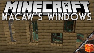 Macaws Windows Mod 118111651122 Windows with All Logs and Planks Variations Minecraft PC [upl. by Pavkovic463]