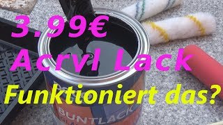 DIY Tischplatte Lackieren mit 399€ Lack klappt das Teil I [upl. by Rockwood]