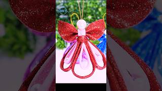 DIY Christmas Angels Ornaments for Christmas Tree Decorations🎄christmas shorts decor angel [upl. by Selby977]