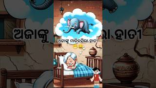 Madibasila hati  ମାଡ଼ିବସିଲା ହାତୀ  odiacartoon odia odiashorts [upl. by Greggs]