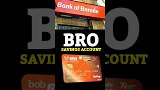 Bank of baroda Bro Savings Account 2024  finance banking [upl. by Aikkan]