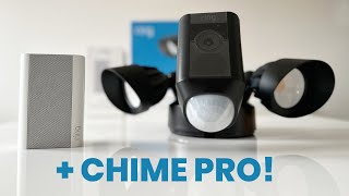 Ring Floodlight Cam Wired Plus Unboxing  Chime Pro [upl. by Michiko739]