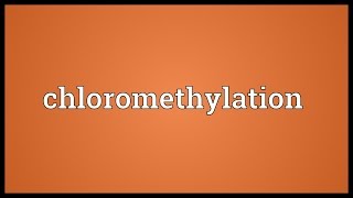 Chloromethylation Meaning [upl. by Kihtrak]