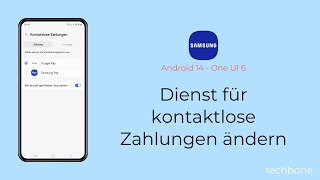 Dienst für kontaktlose Zahlungen ändern  Samsung Android 14  One UI 6 [upl. by Cusack]