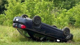 Saginaw MI SINGLE VEHICLE ROLLOVER PI Scene [upl. by Nagy]