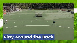 Play Around in the Back Build Up  Field Hockey Tactics  Hockey Heroes TV [upl. by Rojas498]