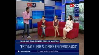 Debate Agustin Laje vs Feministas Incidentes Marzo 2017 CN23 [upl. by Emilio]