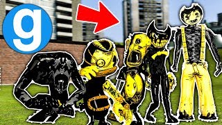 Gmod Gamemode  All Bendy and The Ink Machine Chasing NPCS [upl. by Teddy]