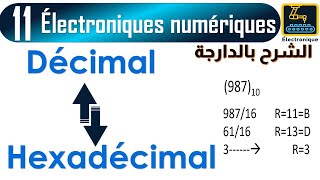 011 Hexadécimal vers Décimal et Décimal vers Hexadécimal [upl. by Nahtiek]