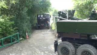 Three Beautifull Scammell Explorers arrive at 2009 War and Peace Show [upl. by Ispep504]