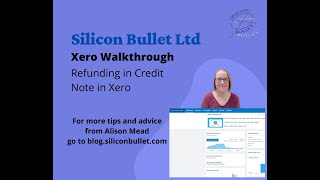 Bookkeeping Tips  Xero Walkthrough  Refunding a Credit Note in Xero [upl. by Correna]