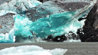 Massive Glacier Calving [upl. by Ecikram]