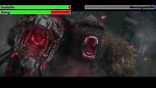 Godzilla amp Kong vs Mechagodzilla with healthbars [upl. by Kluge435]