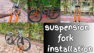 cycle headset repair  cycle suspension install  how to service headset repair [upl. by Roderica]