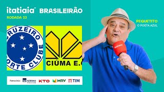 CRUZEIRO X CRICIÚMA AO VIVO NA ITATIAIA  REACT DO BRASILEIRÃO 2024 [upl. by Wilburt]