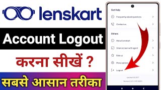 Lenskart App Account Logout Kaise Kare  How To Logout Account In Lenskart App [upl. by Lorraine309]